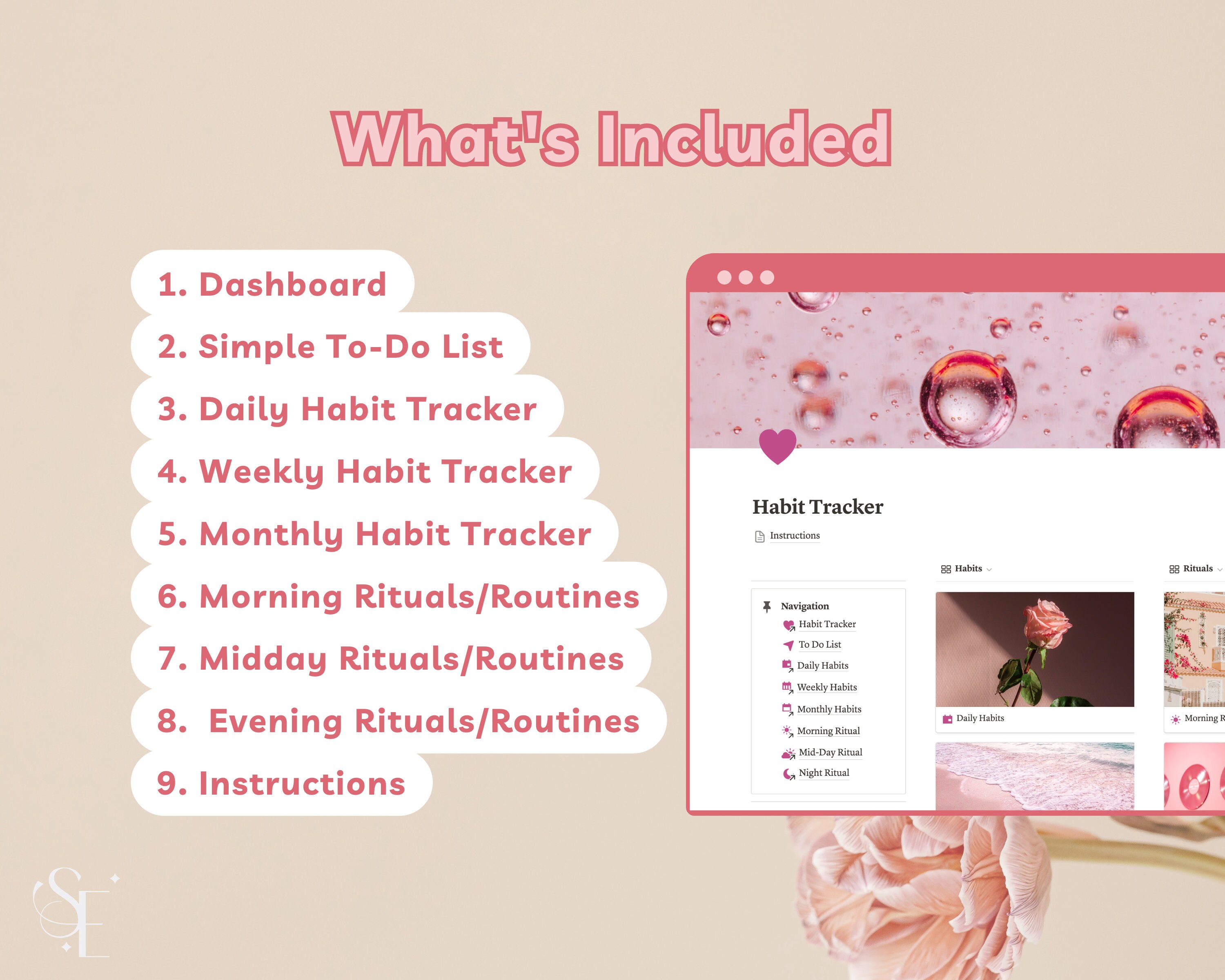 Notion Habit Tracker Template Daily Weekly Monthly Organizer - Etsy