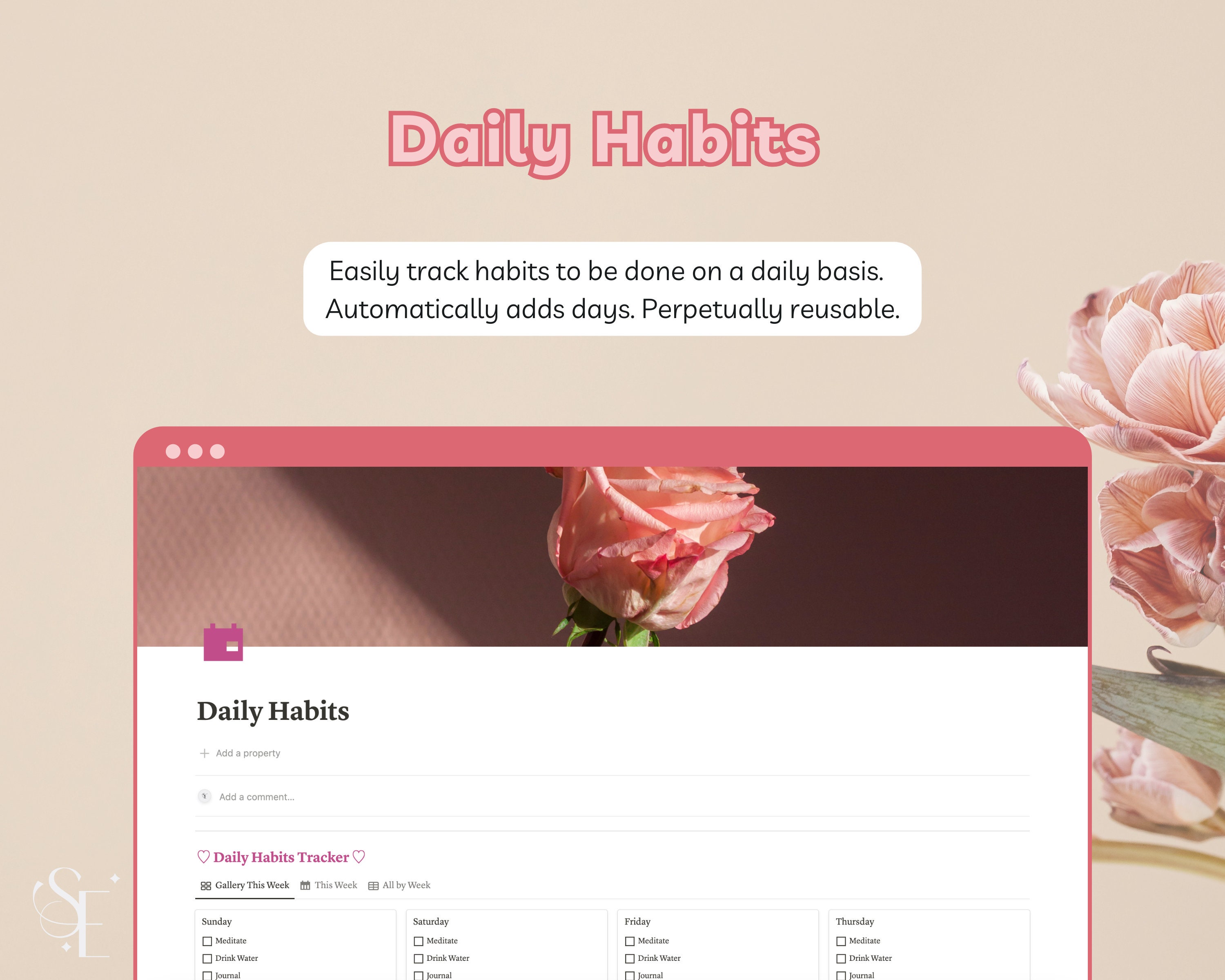 Notion Habit Tracker Template Daily Weekly Monthly Organizer - Etsy