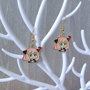 Anime Earrings Spy X Family Twilight Loid Anya Yor Bond Forger Cosplay  Props Acrylic Drop Long Earrings for Women Jewelry