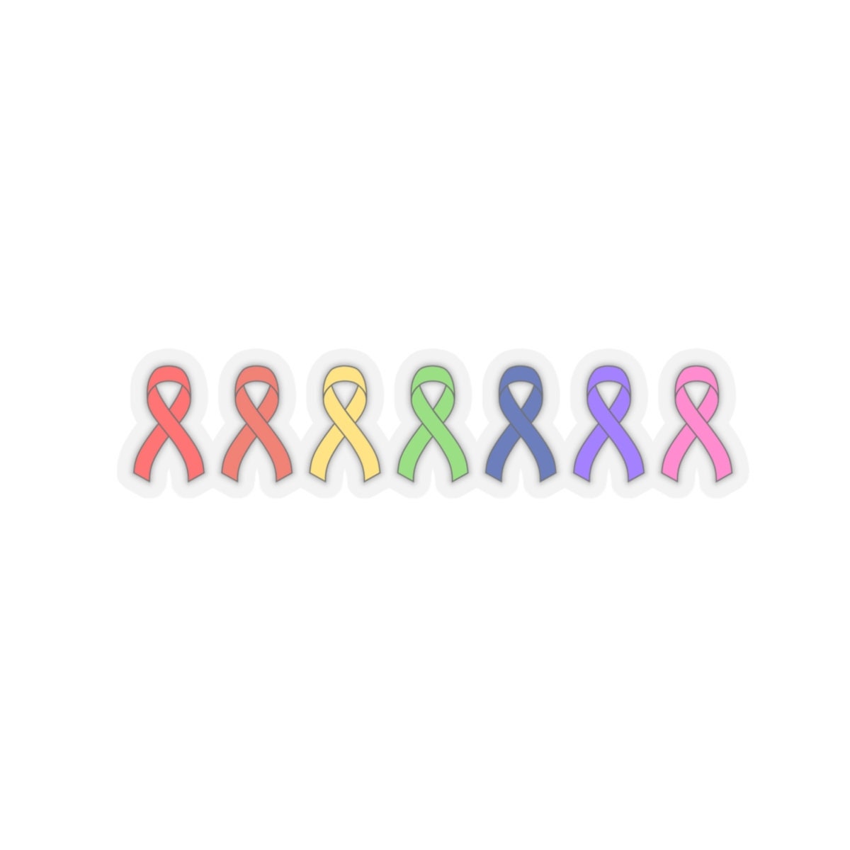 Cancer Ribbon Sticker, Cancer Awareness Sticker, Cancer Sticker, - Etsy