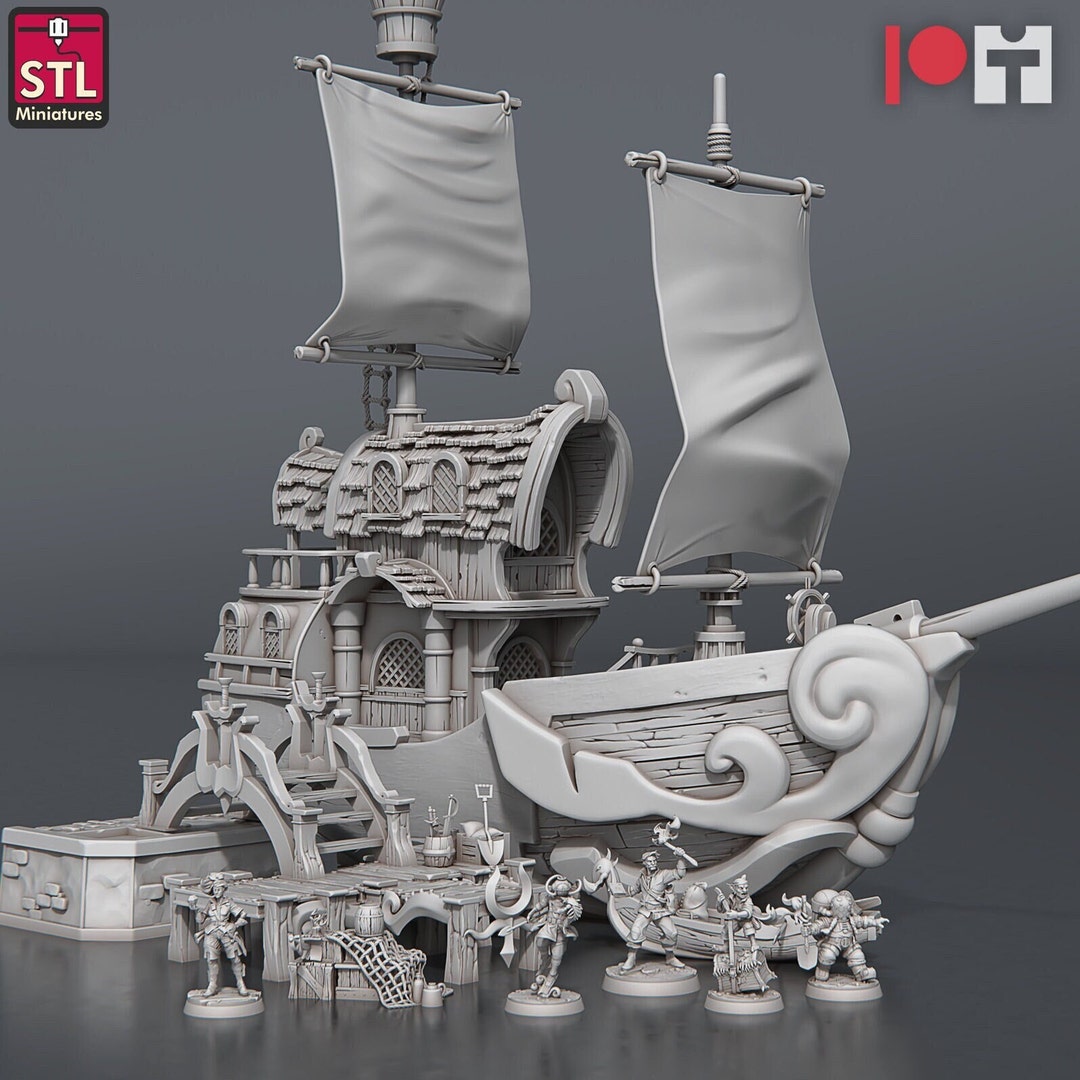 Treasure Hunter Set Dungeons and Dragons 3D Premium Custom Miniature ...