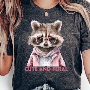 Raccoon Shirt, Funny Raccoon Shirt, Raccoon Lover,  Raccoon Tee, Funny Raccoon t-shirt, Vintage Raccoon, Trash Panda Shirt, Retro Raccoon