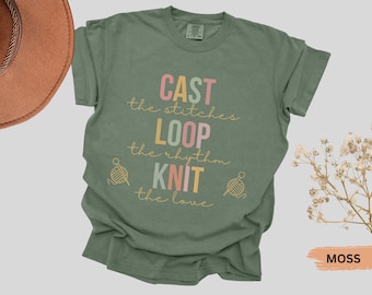 Knitting Shirt, Knitting Gift, Knitting T-Shirt, Gift for Grandma, Knitting Gifts For Mom, Knitting Shirts for Women, Knitting Lover Tee