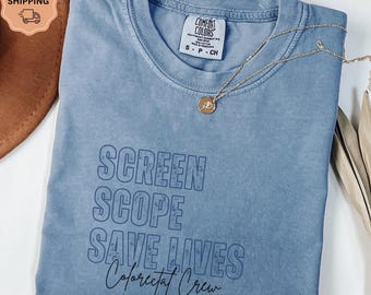 Screen Scope Save Lives Custom Colorectal Team Shirts, Colonoscopy T-Shirt, Colon Cancer Support Squad Tee, Colon Cancer Awareness Shirt,