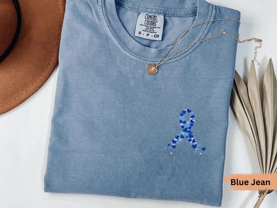 Colon Cancer Awareness Shirt Support Squad, Colon Cancer Shirt, Blue Ribbon Tee, Colorectal Cancer Shirt, Colon Cancer Family Support Shirt