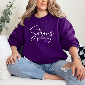 Pancreatic Cancer Awareness Shirt Support Squad, Pancreatic Cancer Support Purple Ribbon Sweatshirt, Pancreatic Cancer Family Support Shirt