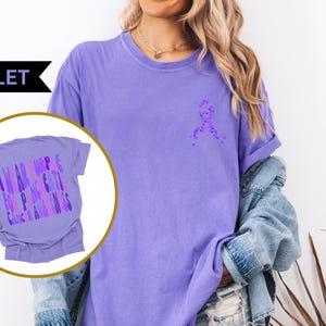 Pancreatic Cancer Awareness Shirt Support Squad, Purple Ribbon Shirt, Pancreatic Cancer Support Tee, Pancreatic Cancer Family Support Shirt
