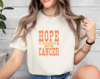 Kidney Cancer Shirt, Kidney Cancer Awareness, Kidney Cancer Support Shirt, Cancer Patient Gifts, Kidney Cancer Gifts, Orange Ribbon Shirt