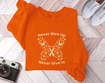 Camiseta de cáncer de riñón, concientización sobre el cáncer de riñón, camiseta de apoyo para el cáncer de riñón, regalos para pacientes con cáncer, regalos para el cáncer de riñón, camiseta con lazo naranja