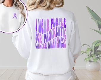 Bauchspeicheldrüsenkrebs Bewusstsein Shirt Support Squad, lila Band Shirt, Bauchspeicheldrüsenkrebs Unterstützung T-Shirt, Bauchspeicheldrüsenkrebs Familie Support Shirt