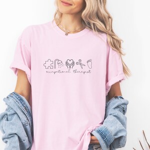Occupational Therapy Christmas Comfort Colors® Shirt OT Crewneck Occupational Sped Therapist T-Shirt Therapist Graduate Gift  COTA OT Tee