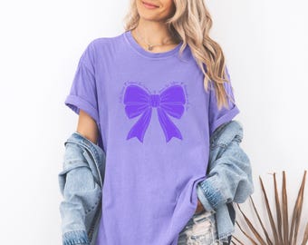 Pancreatic Cancer Awareness Shirt Support Squad, Purple Bow Shirt,  Pancreatic Cancer Support Tee, Pancreatic Cancer Family Support Shirt