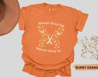 Kidney Cancer Shirt, Kidney Cancer Awareness, Kidney Cancer Support Shirt, Cancer Patient Gifts, Kidney Cancer Gifts, Orange Ribbon Shirt