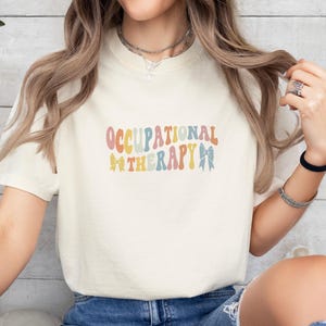 Occupational Therapy Christmas Comfort Colors® Shirt OT Crewneck Occupational Sped Therapist T-Shirt Graduate Gift Pediatric COTA OT Tee