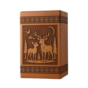 Handcrafted Rosewood Cremation Urn: Adult & Pet Ashes, Personalized