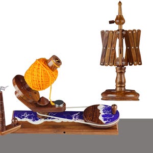 Resin Yarn Winder and Swift Combo Hand-operated Ball Winder Knitter&#39;s Gifts Center  Skein Winder for Knitting Christmas Day Gift