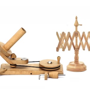 Handcrafted Rosewood Yarn Winder: Large Knitting Ball Winder