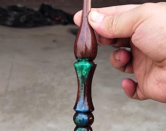 Handmade Rosewood Crochet Hook: Ergonomic Resin Handle