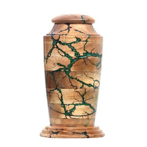 Handmade Wooden Cremation Urn for Human Ashes For Male/Female - Keepsake Wooden Urn For Pet Ashes - Memorial Urn For Ashes Laarge