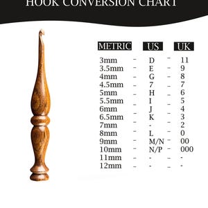 Set of 13 Size ( 3.5mm to 12mm) Wooden Crochet Hook – Ergonomic Crochet Hook,  Natural Wood Crochet Tool – Perfect for Gifts for Crocheters