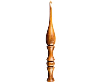 Ergonomic Rosewood Crochet Hook Set: 3.5mm-12mm, Handmade