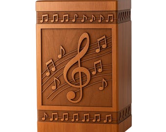 Caja de urna funeraria de palisandro: recuerdo de cenizas de madera hecho a mano