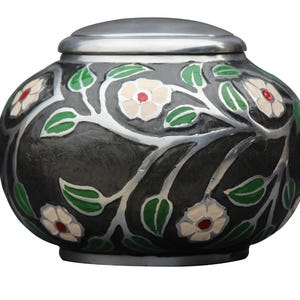 Rosewood Cremation Urn: Hand Carved Wooden Funeral Urn Box