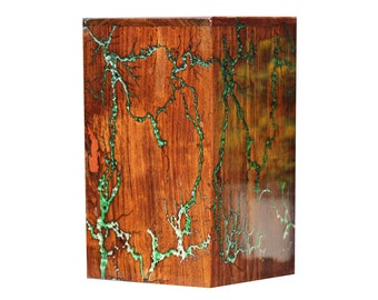 Personalized Rosewood Cremation Urn: Hand Carved Wooden Box for Ashes