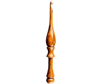 Handmade Rosewood Crochet Hook: Ergonomic Knitting Needle (3.5mm to 12mm)
