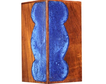 Handmade Rosewood Cremation Urn: Eagle Design, Personalized Wooden Box
