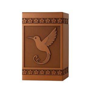 Wooden Urn For Human Ashes - Cremation Urn For Pets Urn For Dog Ashes - Bird Memorial Urn Box - Keepsake Urn For Ashes