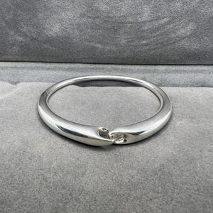 Georg Jensen Denmark Reflect Sterling Silver 652 Bangle Bracelet Size L