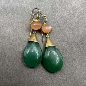 Julie Sandlau 22ct Gold Plated Sterling Silver Gemstone Dangle Earrings
