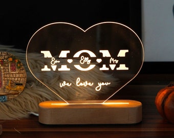 Personalized Gift for Mom - Personalized Night Light - Custom Name Night Light - Gift Idea for Mom - Gift for Mommy