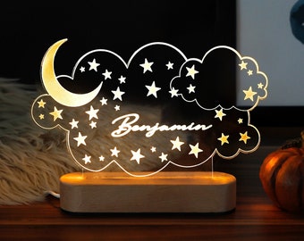 Custom Night Light - Personalized Night Light - Custom Name Night Light - Room Decor Kids - Personalized Gift  - Night Light