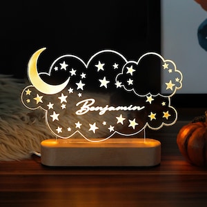 Custom Night Light - Personalized Night Light - Custom Name Night Light - Room Decor Kids - Personalized Gift  - Night Light