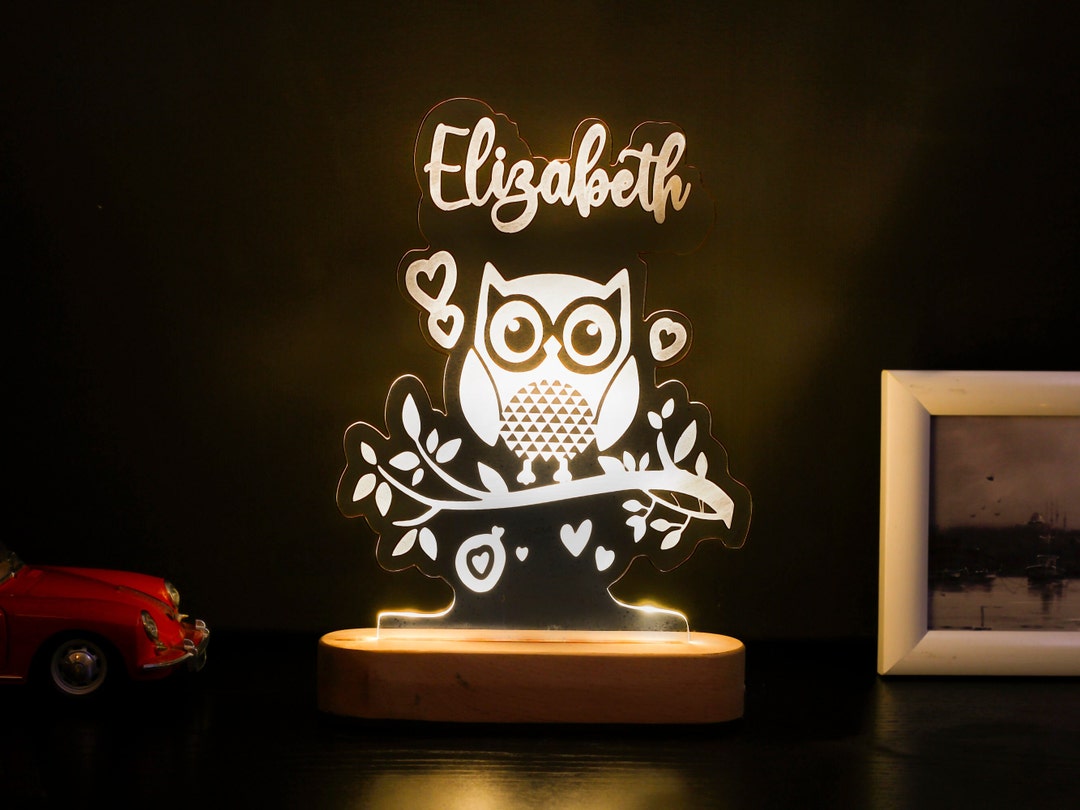 Custom Night Light Personalized Night Light Custom Name Night Light