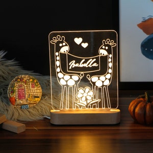 Custom Night Light - Personalized Night Light - Custom Name Night Light - Room Decor Kids - Personalized Gift For Kids
