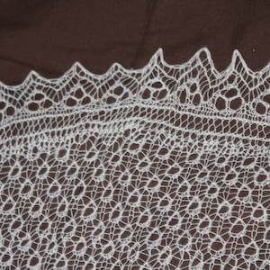 Knitted Lace Wedding Shawl/Wrap/White/Large zdjęcie 5