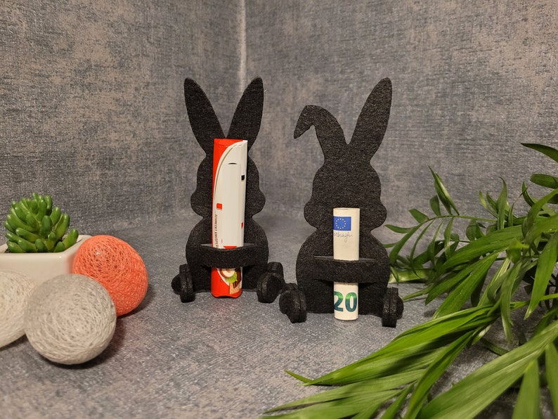 Geschenkverpackung Hase Schokohase Geldgeschenk Ostern Mitbringsel Kleines Dankeschön Filz Bild 4