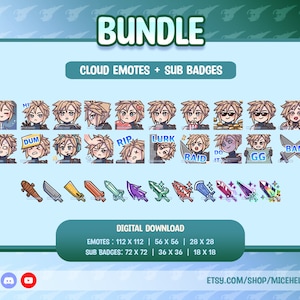 Cloud Emotes - Twitch | Discord Bundle