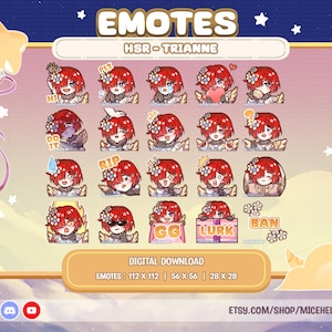 HSR Trianne Emotes - Twitch | Discord