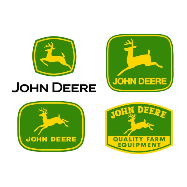 SVG 4 Pack - John Deere Farm Equipment Grafiken - SVG Grafik für Cricut oder Vinyl Cutter -Svg - Ai - Jpeg - Png Bild
