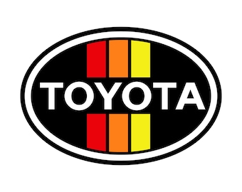 Archivo SVG: Vintage Toyota Oval Emblem - Gráfico SVG para Cricut o Cortador de Vinilo - Svg - Ai - Jpeg - Imagen Png