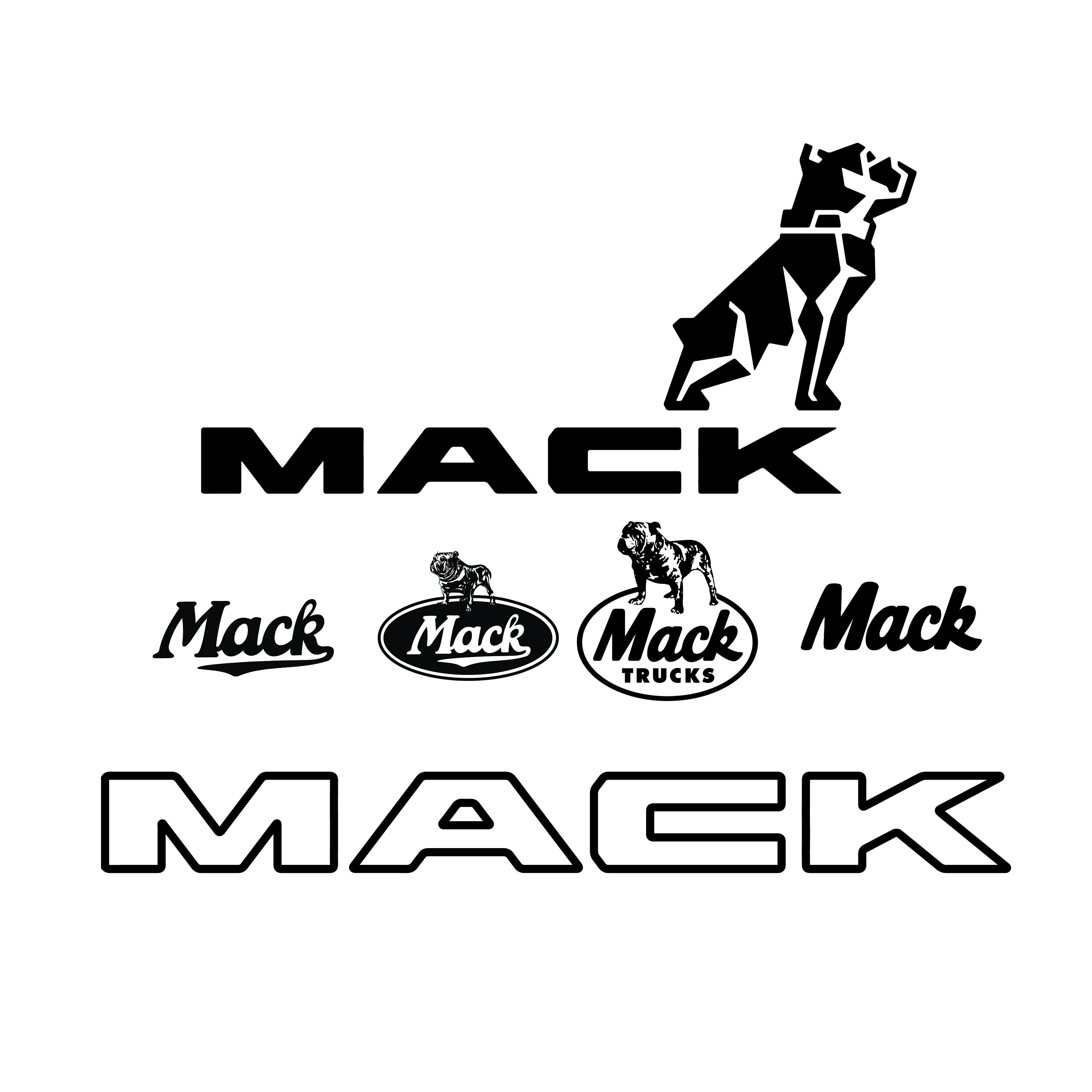 SVG 6 Pack MACK Trucks Logo Graphics SVG Graphic for Cricut or Vinyl
