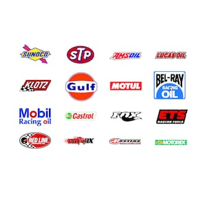 Red Bull Helmet Replica Sponsor Kit Sticker Set for AGV, Shoei 