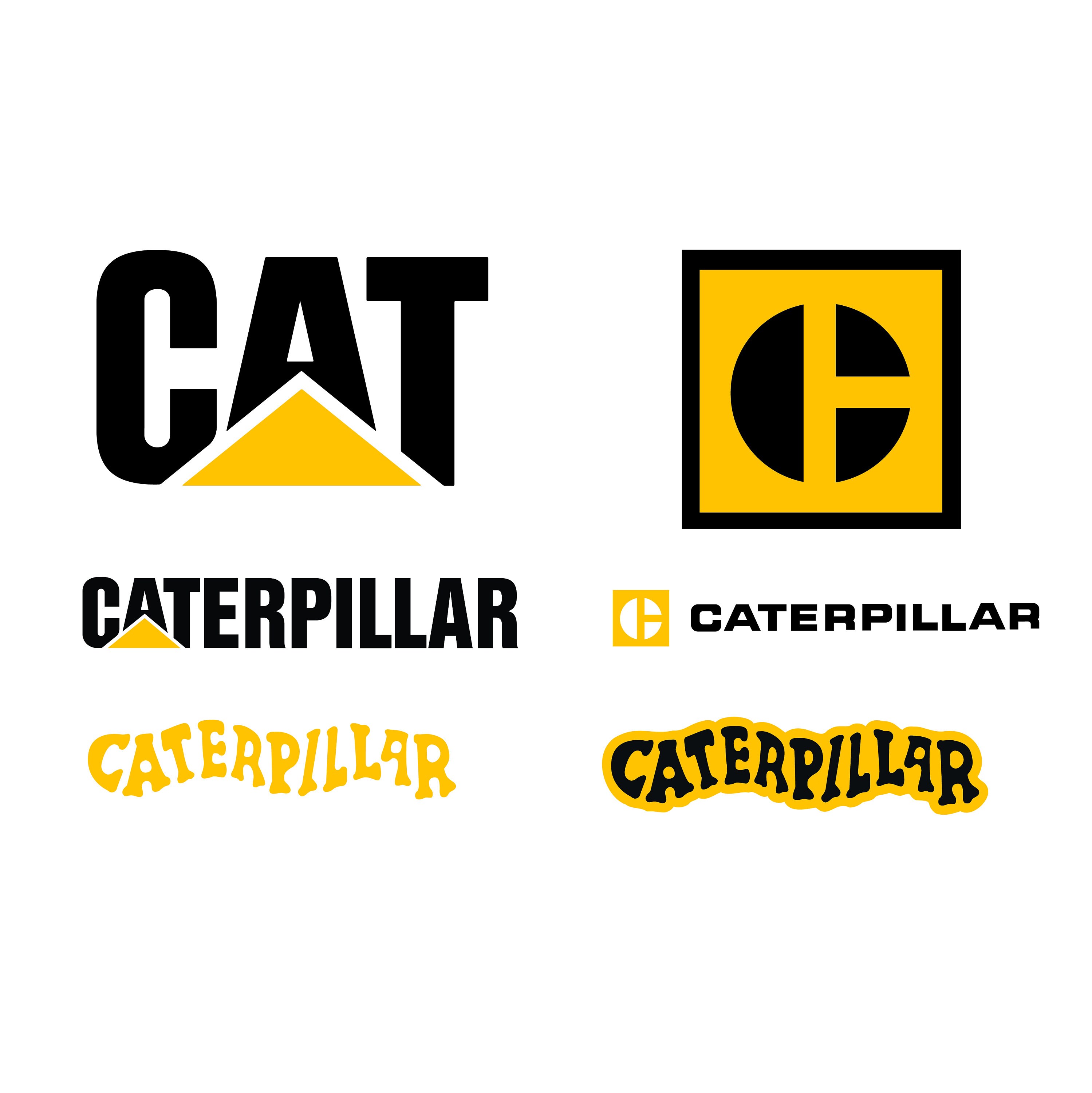 SVG 6 Pack Caterpillar Equipment Graphics SVG Graphic For Cricut Or 