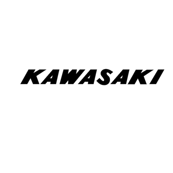 SVG ファイル 4 パック: ビンテージ カワサキ バイク ロゴ - Cricut