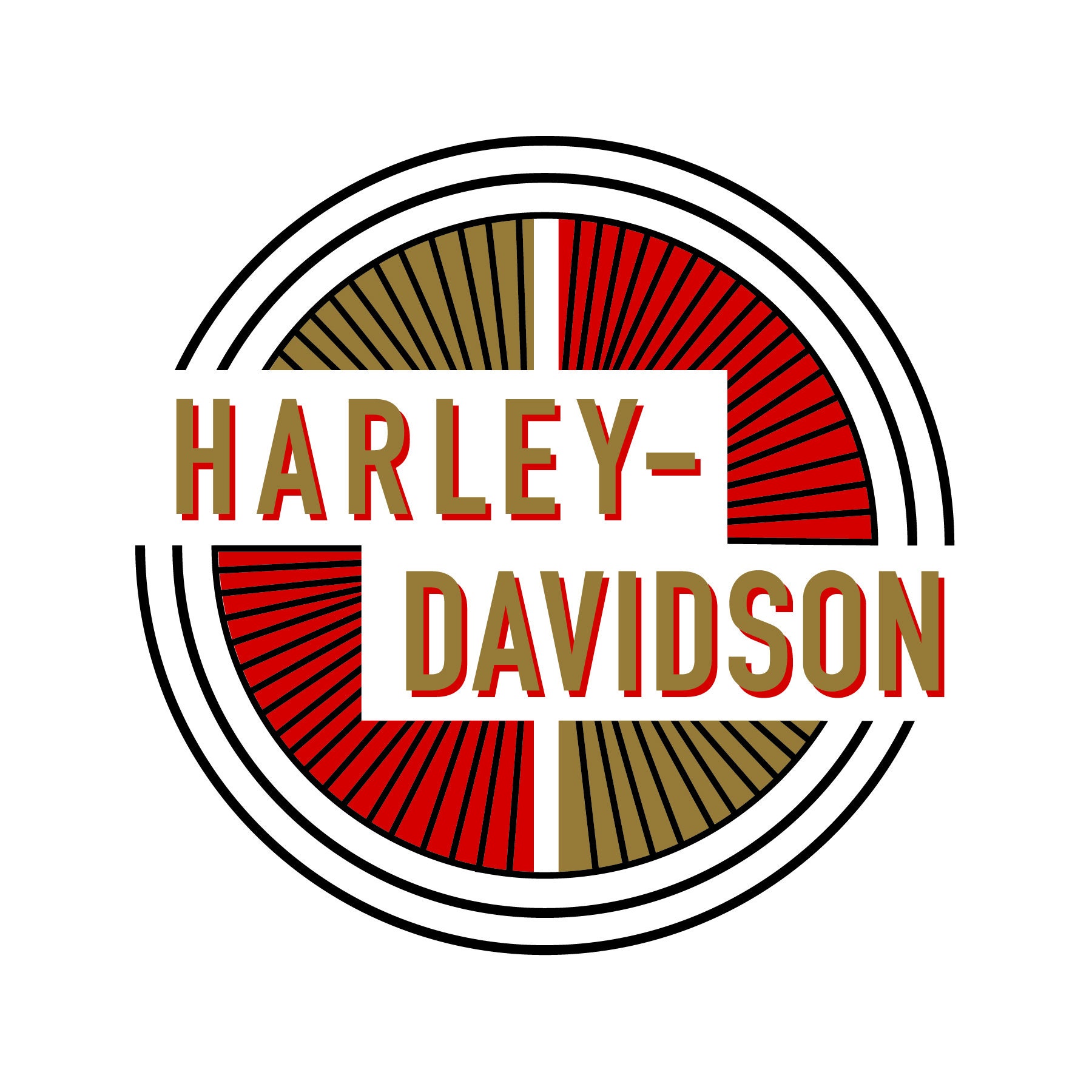 Old School Original Harley Davidson Logo VINTAGE HARLEY DAVIDSON