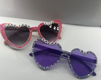 Customised concert/festival/prom/hen do/ sunglasses accessories - any occasion